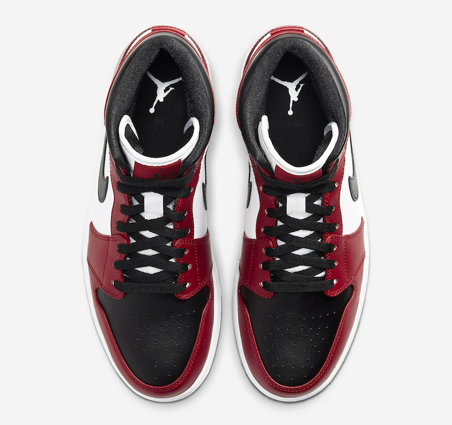 Nike Air Jordan 1 Mid Chicago Black Toe 